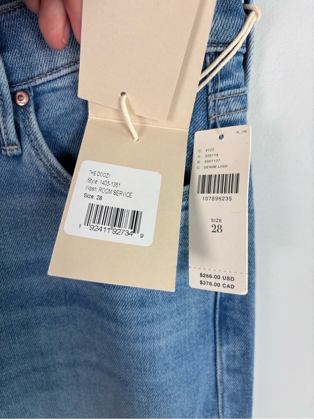 Mother The Doozy Flare Jeans in Room Service Size 28 - Picture 9 of 16